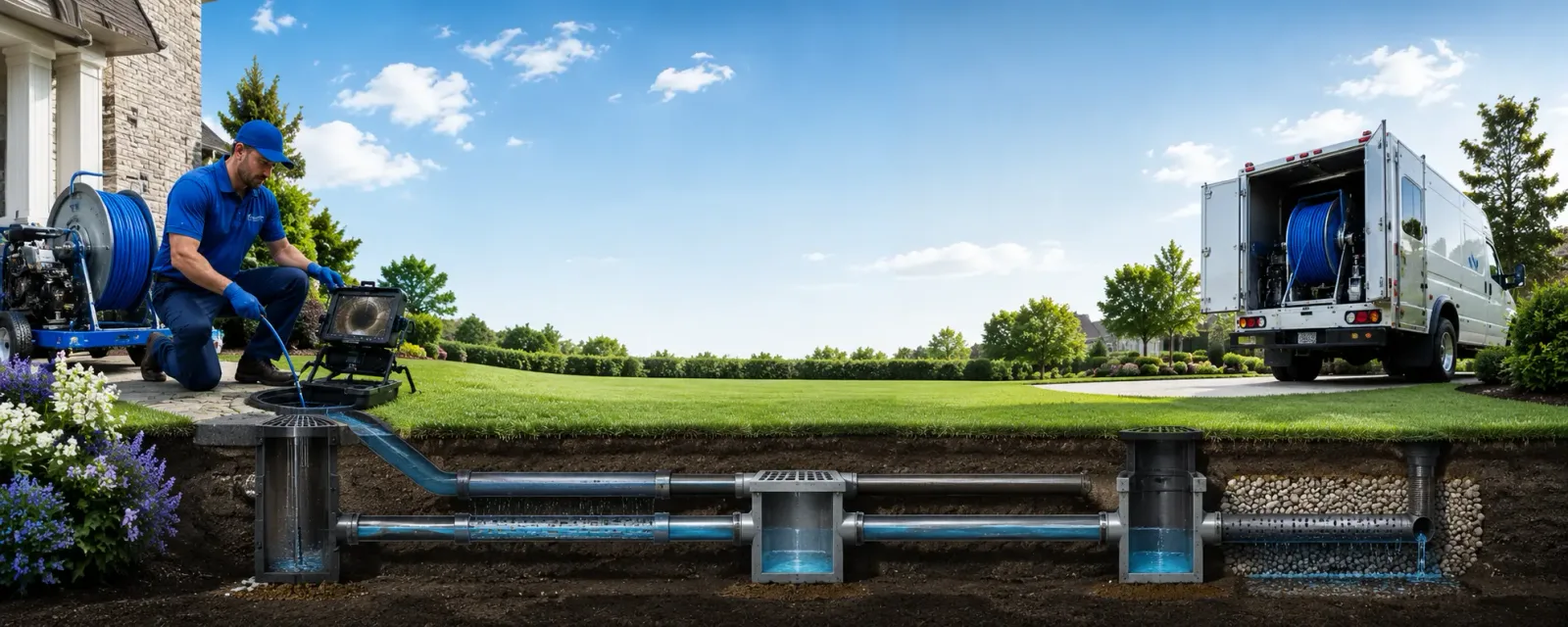 Outdoor drain cleaning information for Kansas, IL